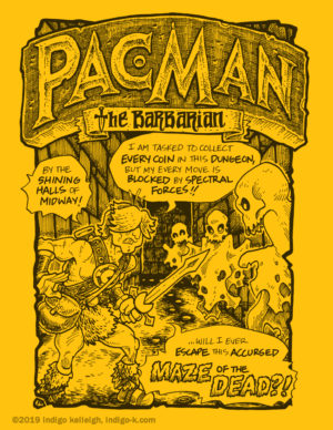 Pac Man the Barbarian, Cover