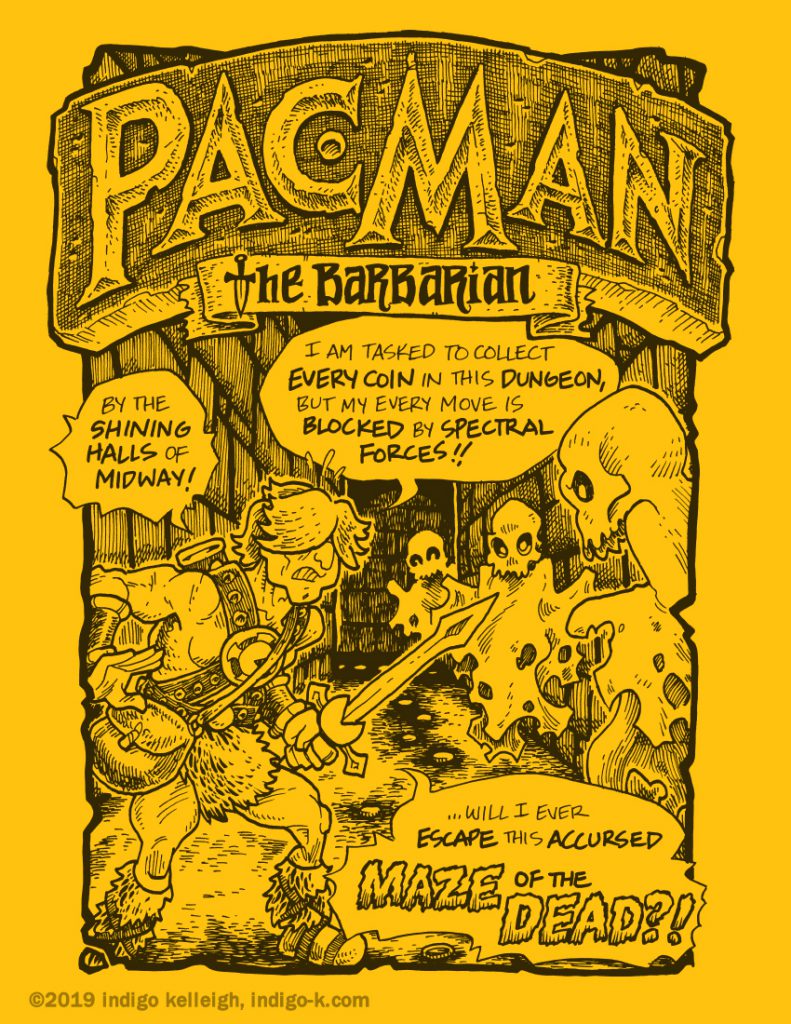 Pac Man the Barbarian, Cover