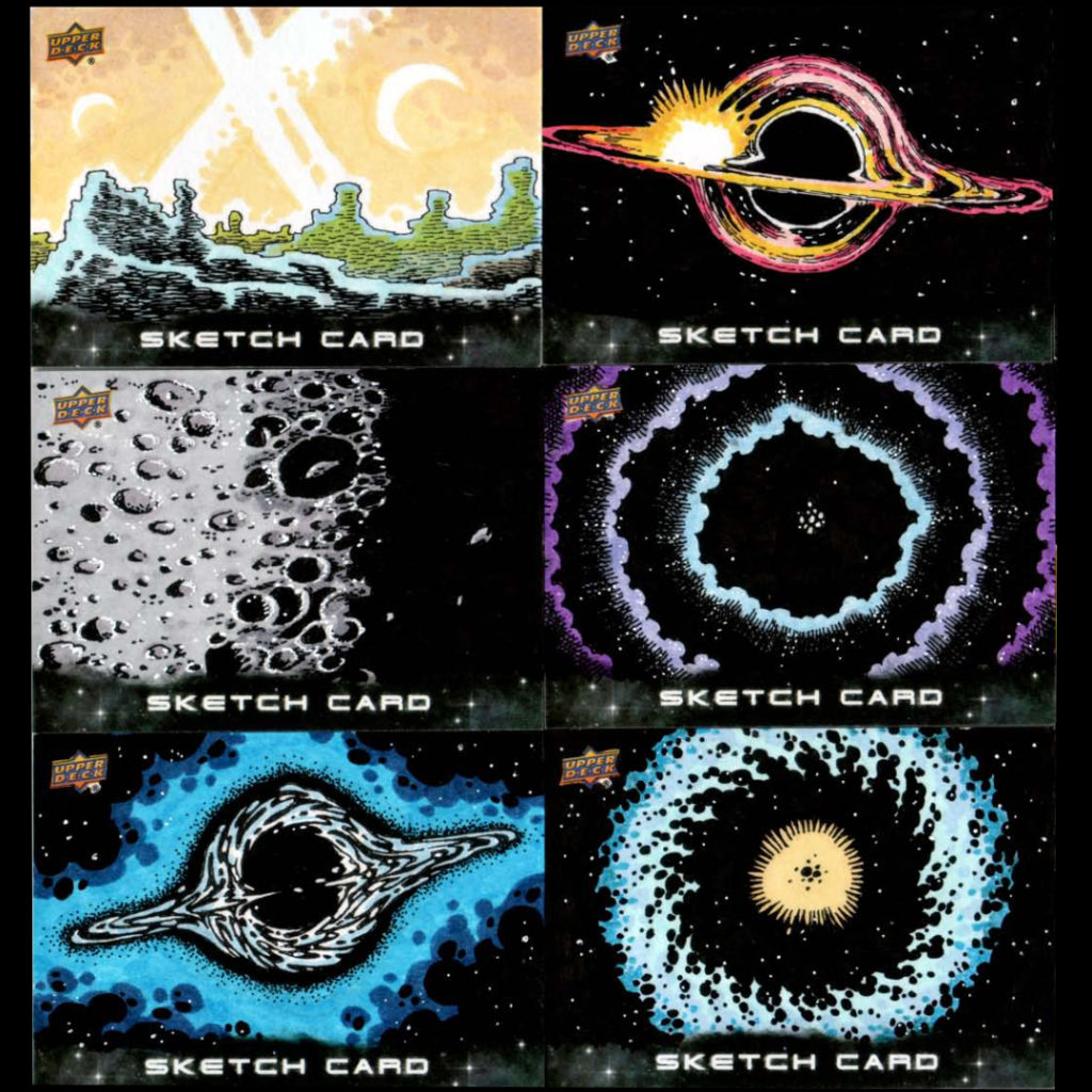 Cosmic sketch cards, set one